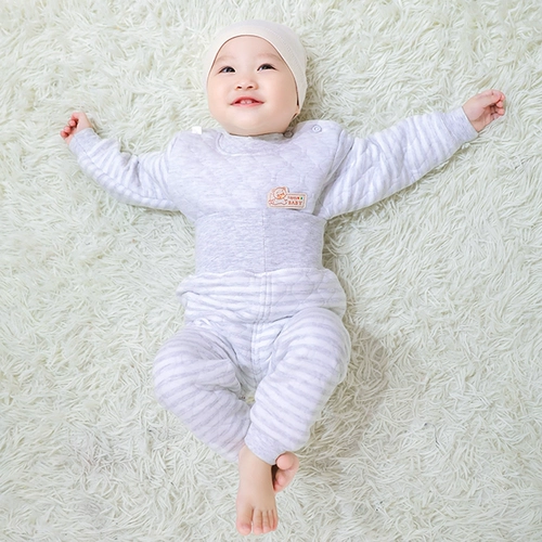 Детское удерживающее тепло нижнее белье, комплект, бандаж пупочный, 0-3 лет, высокая талия