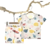 Детские нарукавники, летний комплект подходит для мужчин и женщин для девочек, пижама, детская одежда