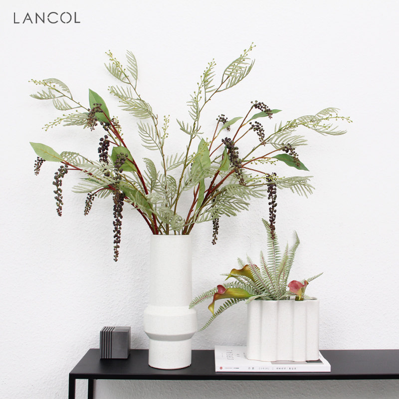 Lancol Nordic Wind Plant Simulation Flower Suit With Shitty Grass Lover Tears Living Room Decent Board Room Decoration Flowers Fake Flowers