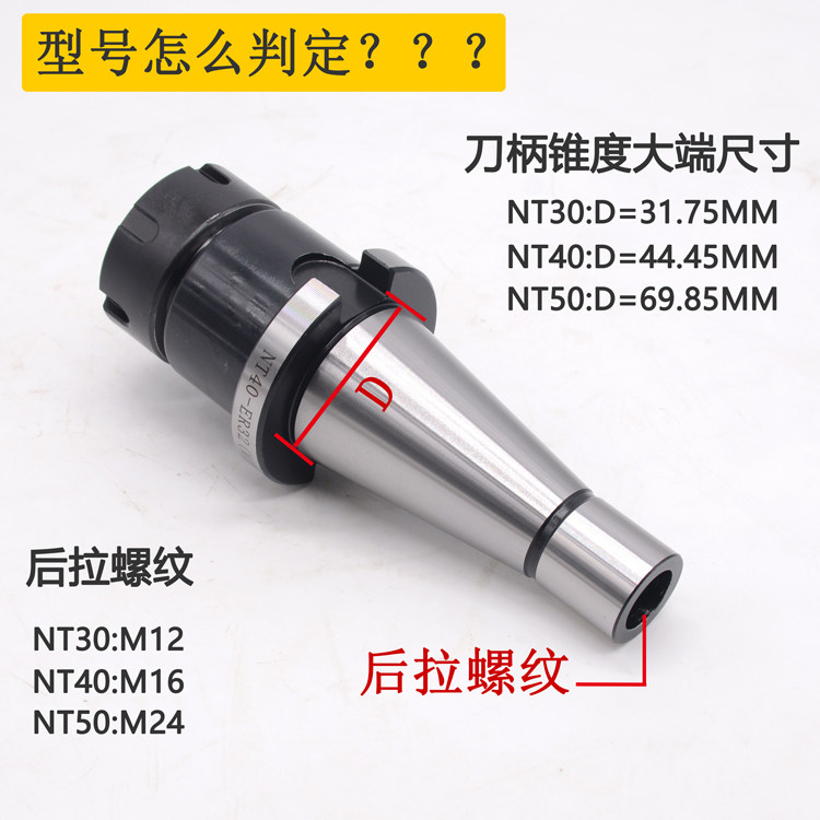 NT30 NT40 NT50-ER刀柄炮塔铣床7:24刀柄适合哪些加工场景?2026年的选择窍门-CNC加工件-淘宝百科网