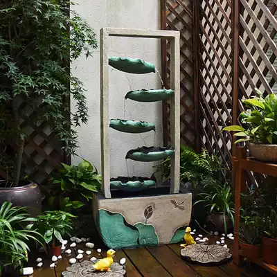 Outdoor circulating water water feature Bed and breakfast decoration Fish tank Courtyard Home garden decoration landscape Balcony fish pond landscaping