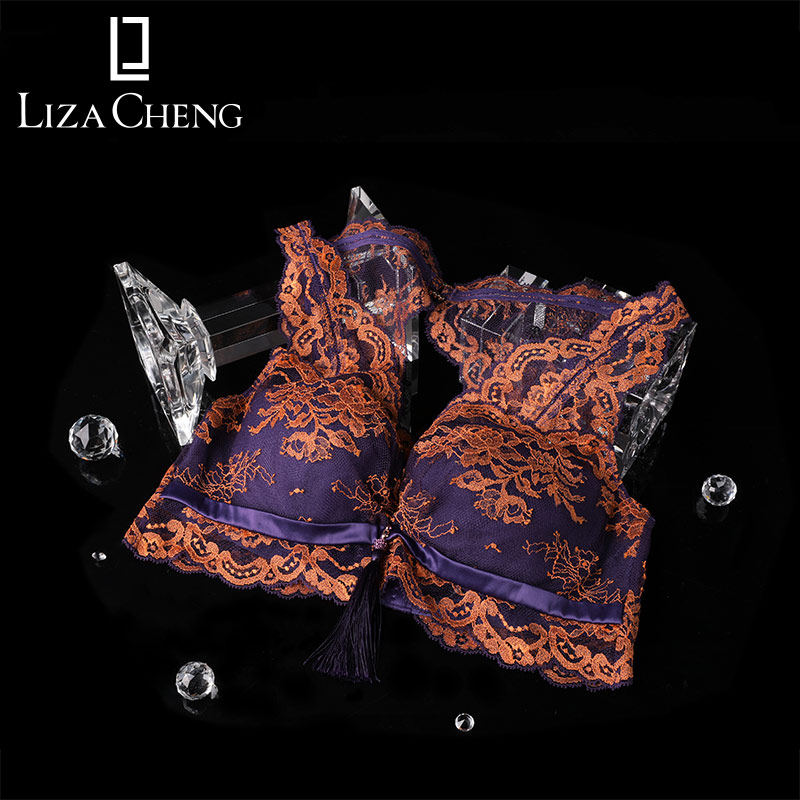 Liza Cheng vest thin section bra lace single layer beauty back underwear LB0729