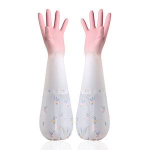 【防滑不漏】橡胶加绒加厚洗碗手套