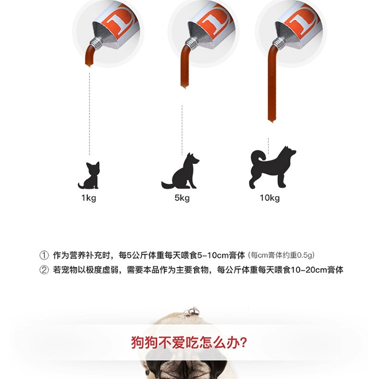 Red dog dinh dưỡng kem dưỡng tóc mèo dog cat trẻ điều hòa dạ dày thú cưng làm đẹp lông vỗ béo tăng miễn dịch canxi - Cat / Dog Health bổ sung