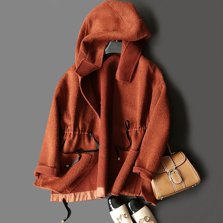Tốt để thổi! 50 alpaca 18 new casual trùm đầu Alba thẻ ngắn áo len đôi jersey áo len áo khoác chống nắng nữ