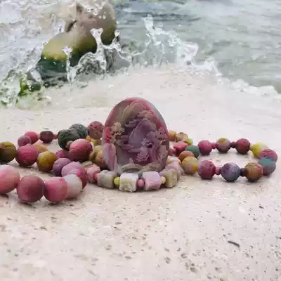 Shuige jewelry Sichuan material old mine symphony salt source agate pendant colorful candy color full of meat DIY accessories live