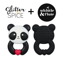 (spot) Canadian GlitterSpice brand authorised ice cream silicone tooth rubber pacifier chain