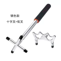 Низкая вилка серебристого типа с рукояткой EVA + поперечная вилка-C31