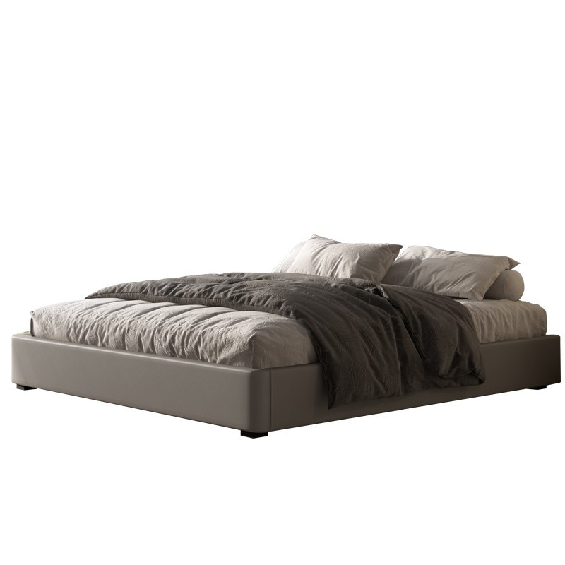 Кровать Erishe 823#YC размер 180x200 светло-серая
