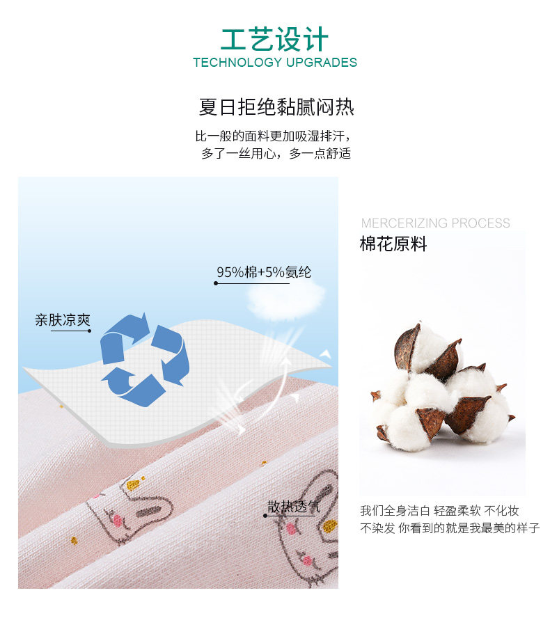 A类品质 优乐宜 女童 纯棉内裤 4条 图2