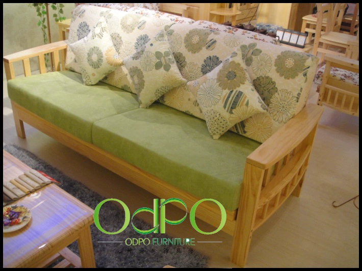 Ưu đãi đặc biệt sofa gỗ rắn New Zealand sofa phòng khách kết hợp sofa 1 + 1 + 3 có thể được sử dụng làm sofa giường có đệm - Ghế sô pha