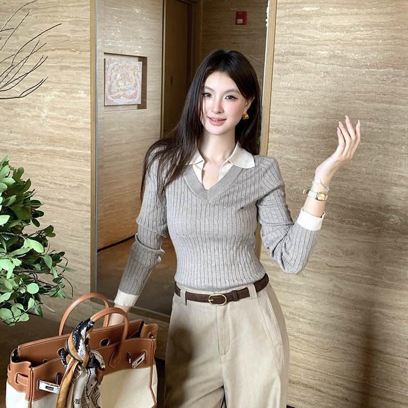 Mmc Wool Knitwear for Women, New Autum Style, High-End, Slim-Fitting, Long-Sleeved Bottoming Shirt, Shawl Two-Piece Suit Mmc Wool Knitwear for Women, New Autum Style, High-End, Slim-Fitting, Long-Sleeved Bottoming Shirt, Shawl Two-Piece Suit