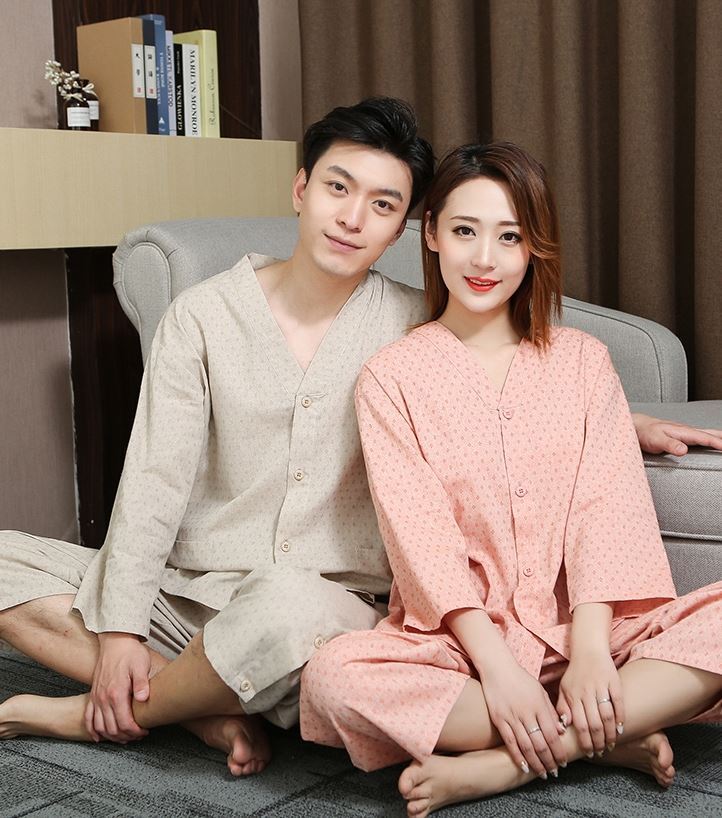 Clothes pure cotton moxibustion clothes in winter before and after cardigan retro style massage clothes massage open back health bath clothes 13 pavilions