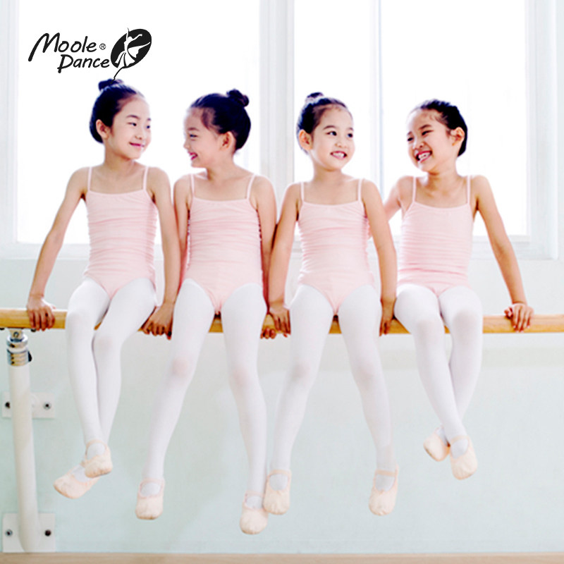 Little Jasmine Children Dance Socks Pantyhose Girls White Pink Ballet Socks Ballet Practice Suit Practice Socks