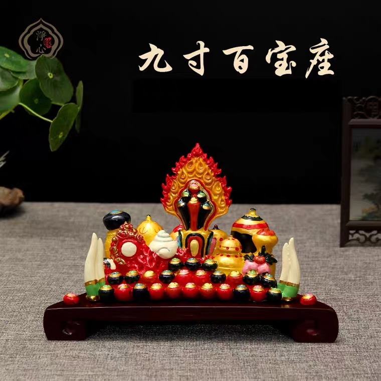 Pu Xian Willing to Painted Hundreds Of Treasures of Hundred Treasures Pillars Buddhist Myong Home Worship The Fortune of the Auspicious Eight Treasure