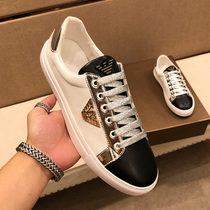 European Station Mens Shoes Joint Liden Amani Shoes Man Tide Cards Black Board Shoes Trend 100 Hitch Leather Little White Shoes