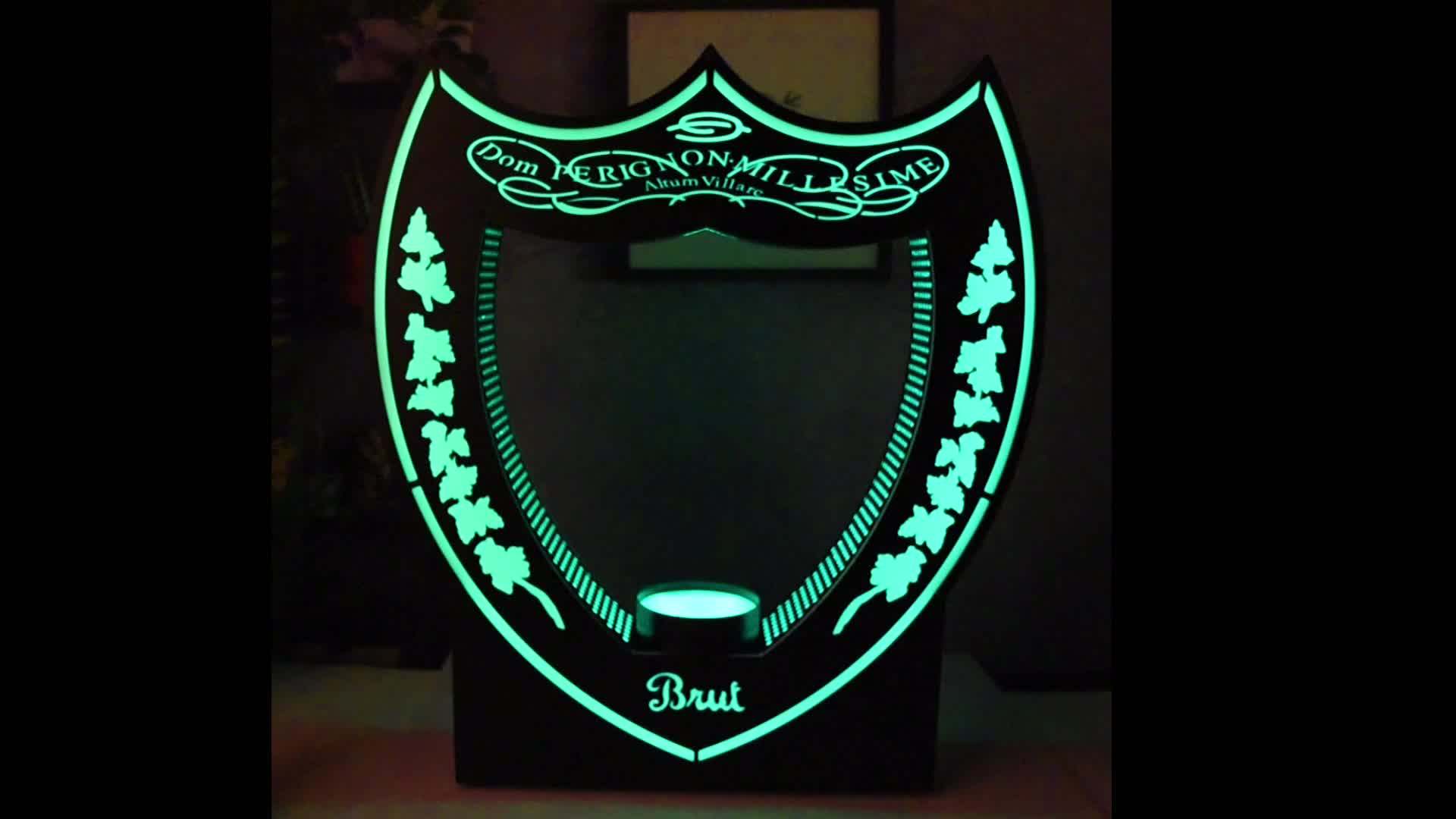 Customized Shield Shape 2 Liter Bright Bottle Display Stand Bottle ...