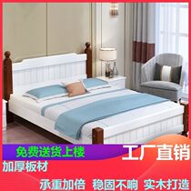 Economy Type 1 8 Rental House Master Bedroom 1 5 m 1 2 Single beds Double beds Easy European style pine wood bed frame thickened