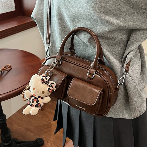 Ретро небольшая сумка, небольшая дизайнерская сумка на одно плечо, осенняя, тренд сезона