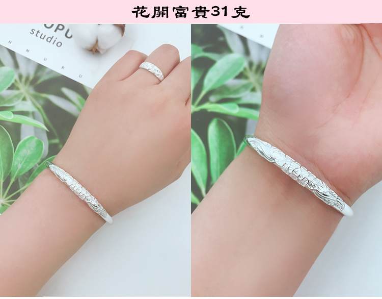 Nữ mô hình Dài Phong Fu từ rắn 999 sterling bạc vòng tay trung niên người lớn tuổi để gửi bạn gái của mình mẹ bà món quà