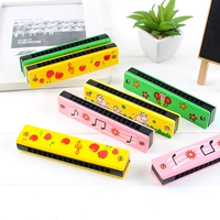 Trẻ em 16 lỗ hai hàng hoạt hình đồ chơi trẻ em Harmonica người mới bắt đầu nhạc cụ mẫu giáo bé trai quà tặng sinh nhật - Đồ chơi nhạc cụ cho trẻ em bộ trống cho bé trai