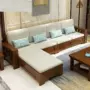 Mới Trung Quốc sofa gỗ rắn đơn giản ba lưu trữ hộp cao sử dụng kép bốn người hàng thẳng kết hợp phòng khách - Ghế sô pha sofa đơn giản