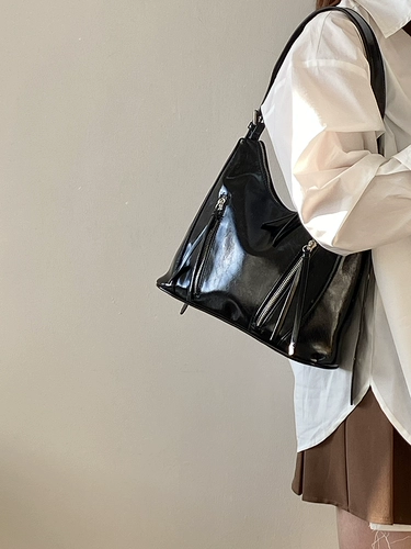 鹿子 Универсальная ретро вместительная и большая сумка на одно плечо, Южная Корея