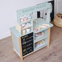 Childrens play house baby dessert bakery sales house commissary store Nordic style supermarket simulation kitchen toys