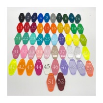 Customized American retro motel key tag ABS hard plastic key tag