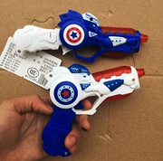 Một phát súng sử dụng kép Súng ngắn đồ chơi trẻ em Âm nhạc nhẹ Đồ chơi trẻ em nam từ 2 đến 5 tuổi chống ngã