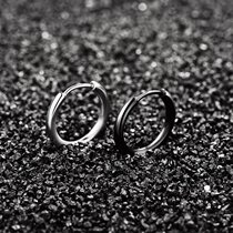 Earrings male couples earrings male and female earrings students have Korean version of no social earrings domineering pair of simple short models