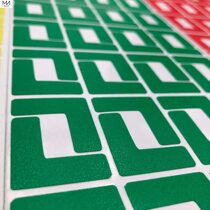 Workshop positioning logo corner frosted size fixed sticker arrow indicates wear-resistant floor sticker round fixed-point waterproof sticker