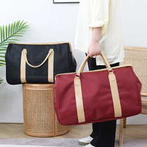 Large Capacity Woman Short Travel Bag Fitness Handbag Clothes Luggage Moving Pack Bag For Business Light To Be Produced