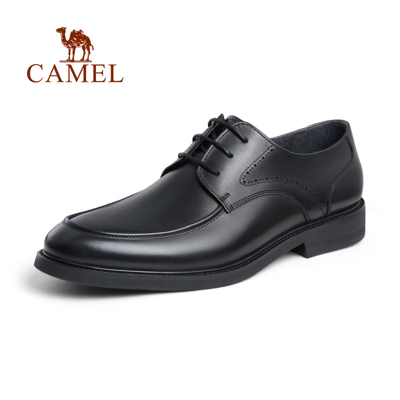 Camel leather shoes men's genuine leather brand autumn business dress soft bottom soft leather comfortable men's shoes 2022 new