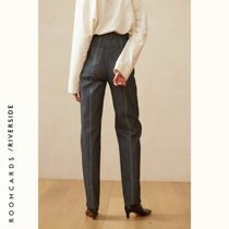 ROOMCARDS independent designer brand color bright line wide thin and versatile environmental protection jeans