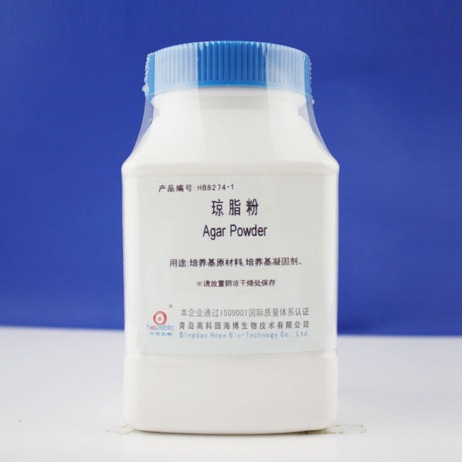 青岛海博 琼脂粉 250g/瓶 Agar PowderHB8274-1 培养基凝固剂
