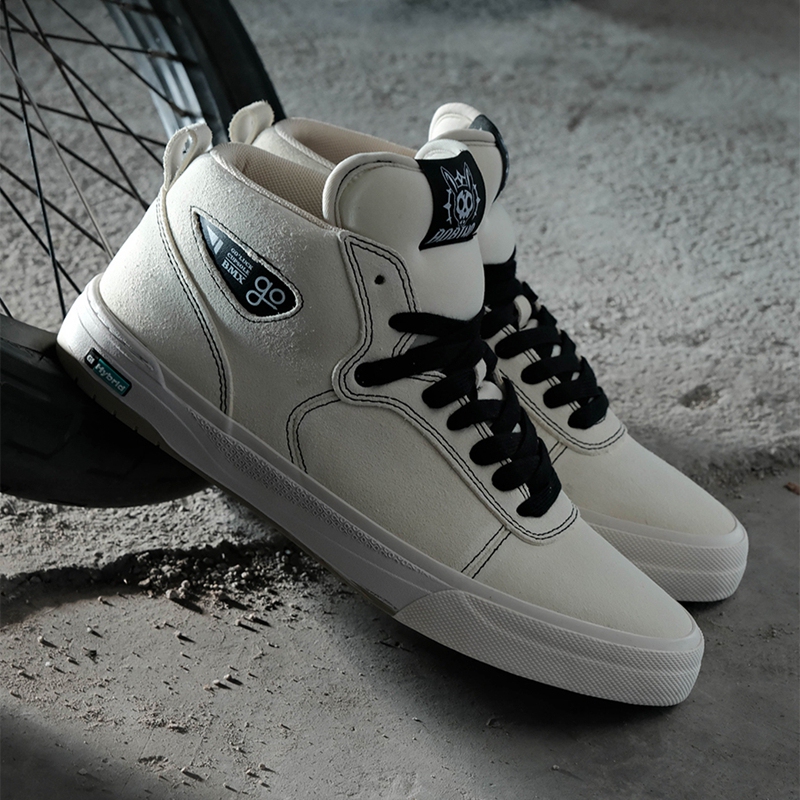 Jiluke G1 Hybrid Mid-Top Shock-Absorbing and Wear-Resistant Professional Skateboard Shoes for Men and Women, Professional Bmx and Small Wheel Bike Shoes