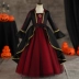 Halloween trẻ em trang phục trang phục cosplay cô gái phù thủy ma cà rồng tối hóa trang cô gái halloween gg Trang phục haloween