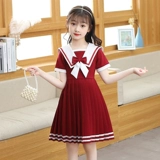 Летнее платье, комплект, детская юбка, подходит для подростков, детская одежда, в западном стиле