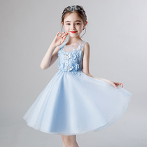 Childrens dresses Princess dresses Summer dresses Little girl flower girl High-end performance dresses Girls wedding piano performance evening dresses