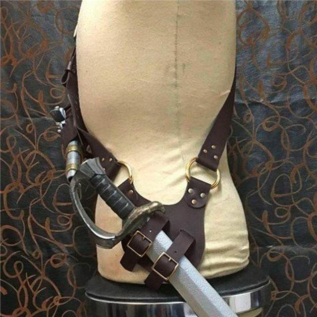 Halloween Medieval Sling Knife Holster Viking Pirate Sword Holder Sword Sheath Retro Cosplay Props Npc Belt