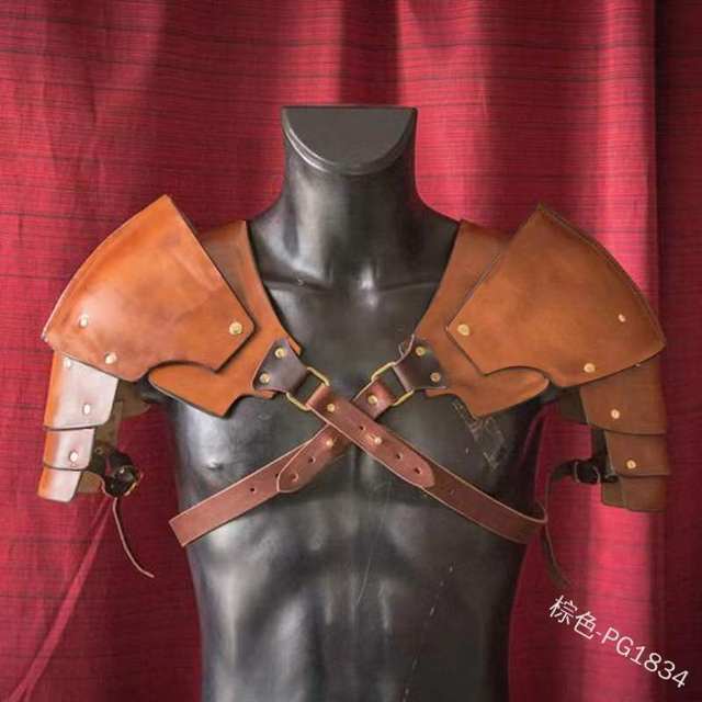 Medieval Shoulder Armor, Vintage Viking Period Armor, Double Shoulder/Single Shoulder Cosplay Prop Armor, Renaissance