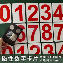 Magnetic digital stickers whiteboard suction blackboard Math digital cards Teaching aids Magnetic stickers large countdown numbers