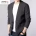 Thương hiệu cao cấp trung niên nam cardigan cardigan cardigan dệt kim mùa xuân và áo len mùa thu áo khoác ngoài đất - Cardigan Cardigan