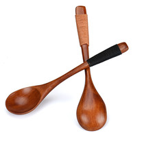 quality retro wooden spoon bamboo cooking utensil to