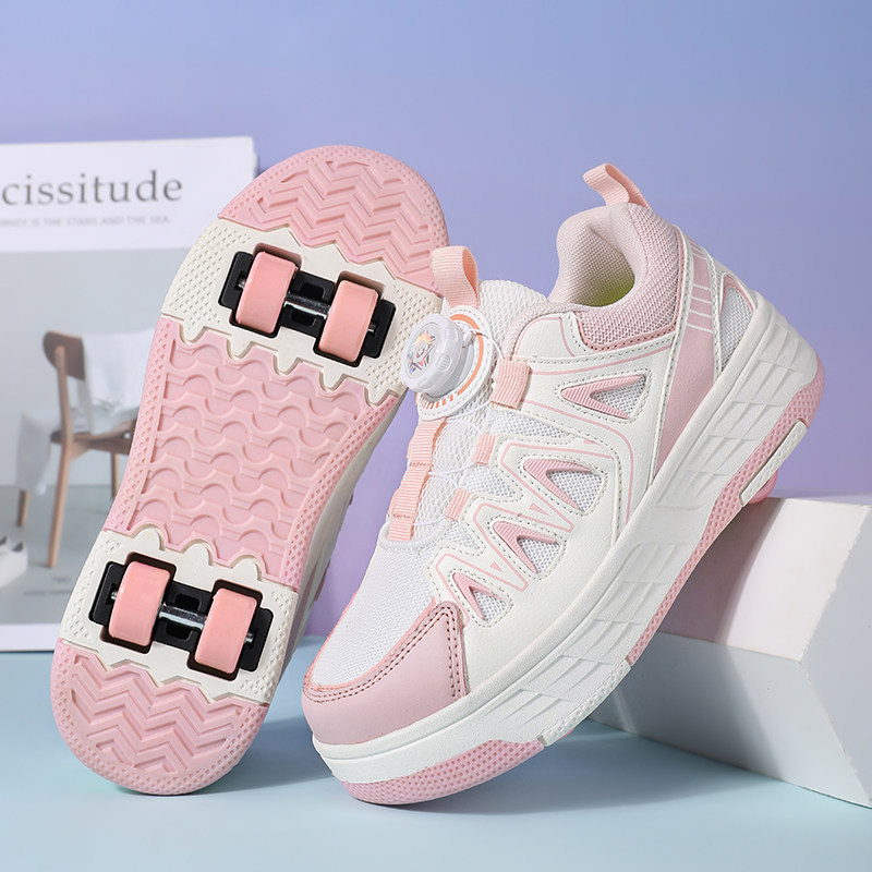 Girls' Roller Skates 2026 Summer Children's Walking Roller Shoes Girls' Sports Four-Wheel Roller Shoes