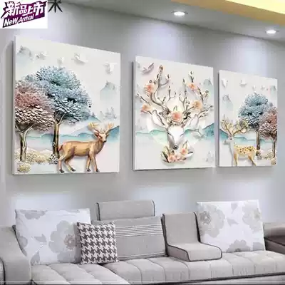 Village hall house hanging painting Entrance powder room wall painting bathroom household bedroom mural Dining room decoration painting creativity