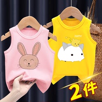 Baby Vest Child Summer Clothing Sleeveless Baby Clothes Thin summer girl harness outside wearing T-shirt Childrens clothes