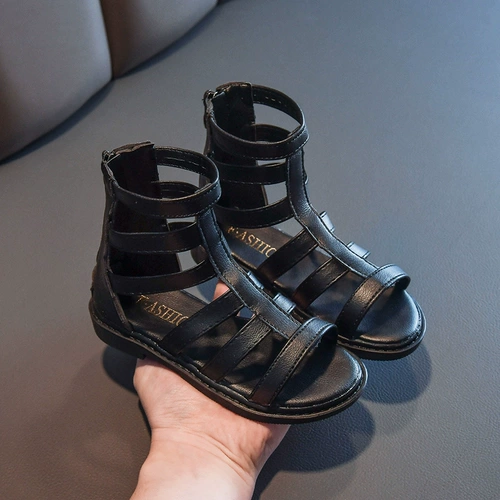 Летние сандалии, модная детская обувь для принцессы, подходит для подростков, мягкая подошва