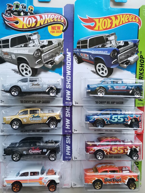 【7.11 Gasser】Hot Wheels 55 Chevy Bel Air Gasser Target Zamac